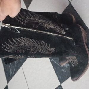 Coconuts Black western boots